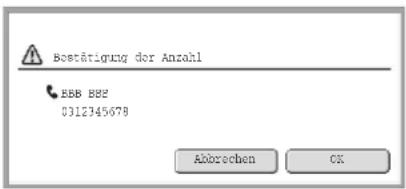 Bestätigung der Anzahl EBB 882 0312345679 Abbrechen OK