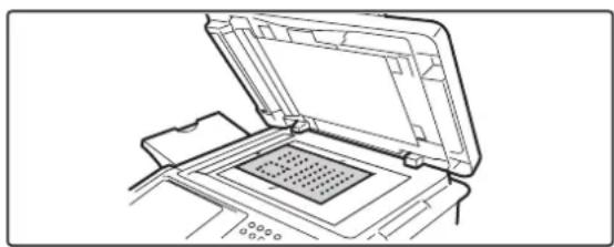 SHARP MX-C382SC - KOPIEREN MITHILFE DES VORLAGENGLASES - 1