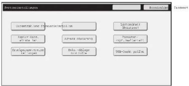 SystemInstallungen Accession: SystemInstallungen Papier-Kans. atrate fin Ducklage-Veränderung Lettanerlöse (Benübersch) Adress Steuerung Doku - Abgänge Kontrollte Buchterlöse (Deutschland) 308-309: geläure