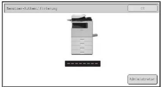 Benutzer-Authenticifizierung OK Administrator