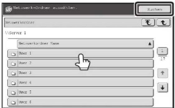 Netzwerkordner Netswerkordner \\Server 1 Netzwerkordner Name User 1 User 2 User 3 User 4 User 5 User 6 Suchen 17
