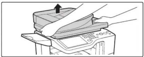 SHARP MX-C382SC - Einlegen eines dicken Buchs - 1
