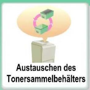 Austauschen des Tonersammelbehälters