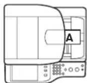 SHARP MX-C382SC - Legen Sie das Original ein. - 1