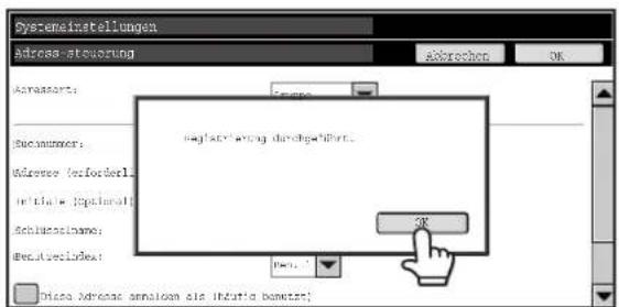 Systeminstellungen Address-steuerung Akbrechen OK Aerosort: Beginner: Address (efferder) Institute (Special) Schlossame: ExecutiveIndex: OK Disso Address annulien als Infristig bewert;