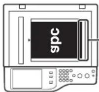 SHARP MX-C382SC - Legen Sie das Original ein. - 1