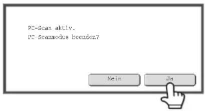 PC-Scan aktiv. PC Scanmodus bocnoden? Kein Ja