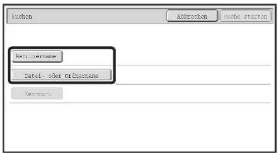 Search Abrechen Suche starten Search Username Datei- oder Ordisname Networks