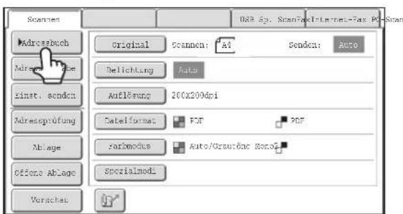 Scan Original Scanen: A1 Senden: Auto Delichtung Auto Auflösung 200x200dpi Datelformes PDF PDF farimodus Auto/Graunöne Mono2 Specialmodi Vorachai