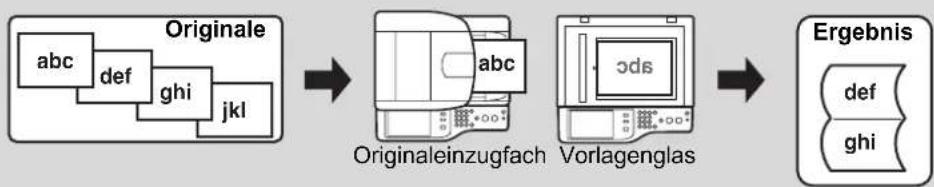 SHARP MX-C382SC - Drücken Sie entweder die Taste [FARBE STARTEN] oder die Taste [SCHWARZWEISS STARTEN]. - 3