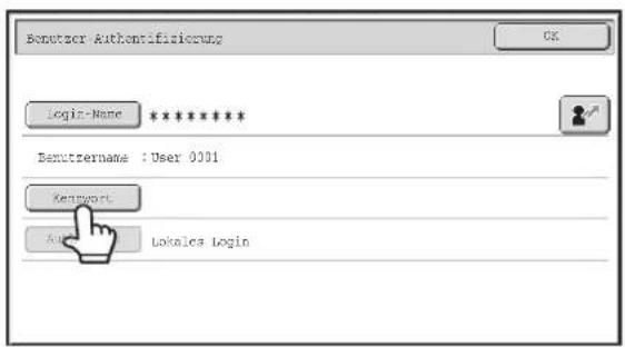 Benutzer Authentifizierung Login-Name ****** Benutzername : User 0001 Retwork Auto tokales Login