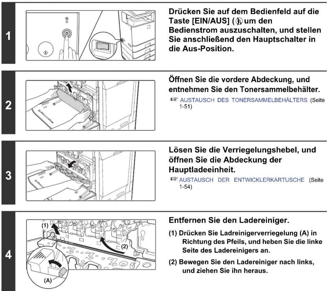 SHARP MX-C382SC - REINIGEN DER HAUPTLADEEINHEIT DER PHOTOLEITERTROMMEL - 1