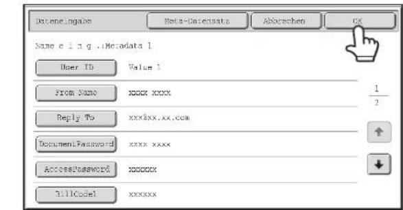 IntendingInfo Beta-Dateata Abocuchen CK Name e i n g ..Macdata 1 User ID Value 1 From Name xxxx xxxx 1/2 Reply To xxxxxx.xx.com DocumentPassword xxxx xxxx AccessPassword xxxxxxx BillCode1 xxxxxx