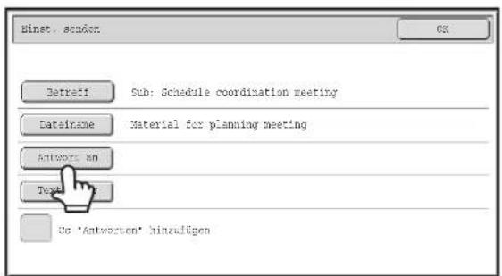 Binst. senkors OK Betreff Sub: Schedule coordination meeting DatETIME Material for planning meeting Antwors an Tegner Do 'Antworten' hinzufügen