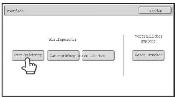 Postfach Abrufspeicher Datum speicherung Datumprüfung Daten Löscher Vertraulicher Empfang Datum Brucken