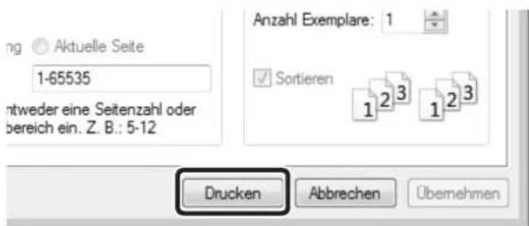 ng Aktuelle Seite 1-65535 Antweder eine Seitenzahl oder bereich ein. Z. B.: 5-12 Anzahl Exemplare: 1 Sortieren 1 2 3 1 2 3 Drucken Abbrechen Obemehmen