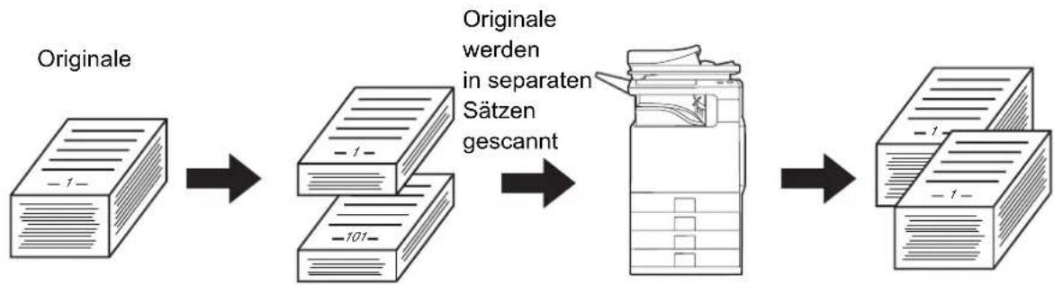 SHARP MX-C382SC - KOPIEREN EINER GROSSEN ANZAHL VON ORIGINALEN AUF EINMAL (Auftrag erstellen) - 1