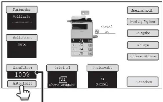 Tarbmodus Vollfarbo Belichtung Auto Zoomfaktor 100% Auto_Imagc Original Clore Ausgabe Papierwahl A4 Normal Normal A4 Spezialmodi 2-seltig Kopieren Ausgabe Ablage Offene Ablage Vorschau