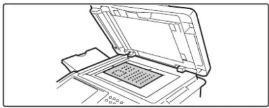 SHARP MX-C382SC - VERWENDEN DES VORLAGENGLASES ZUM SENDEN EINER FAXNACHRICHT IM DIREKTÜBERTRAGUNGSMODUS - 1