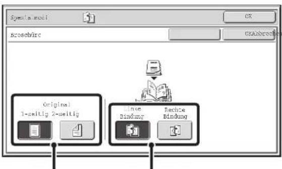 Spread model Spreadbure Original 1-seitig 2-seitig Linke Bindung Rechte Bindung