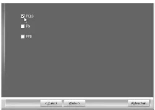 PCL6 PS FPD Abgaben