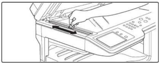 SHARP MX-M264N - Beispiel für ein schmutziges Druckbild - 2