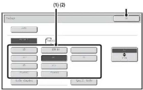 SHARP MX-M264N - FESTLEGEN DES ORIGINALFORMATS - 1