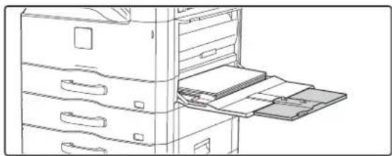 SHARP MX-M264N - Legen Sie das Papier in den manuellen Einzug ein. - 1