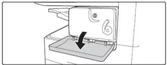 SHARP MX-M264N - Auswechseln der Heftklammernpatrone - 1