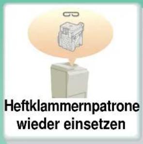 Heftklammernpatrone wieder einsetzen