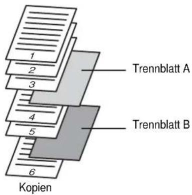 1 2 3 4 5 6 Trennblatt A Trennblatt B Kopien
