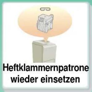 Heftklammernpatrone wieder einsetzen