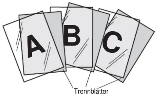 A B C Trennblätter