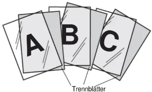 A B C Trennblätter