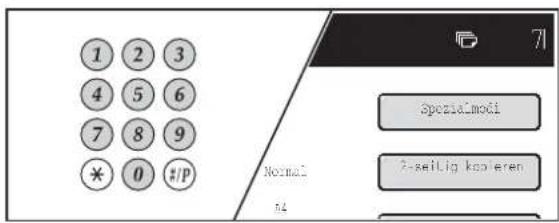 1 2 3 4 5 6 7 8 9 * 0 #/p Normal 64 71 Spezialmości 2-seitlig kooleren