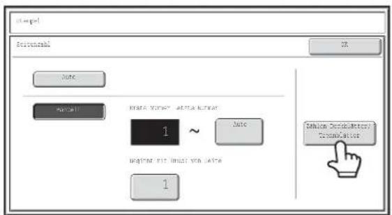 SHARP MX-M354N - Wählen Sie [Seitennummer]. - 2