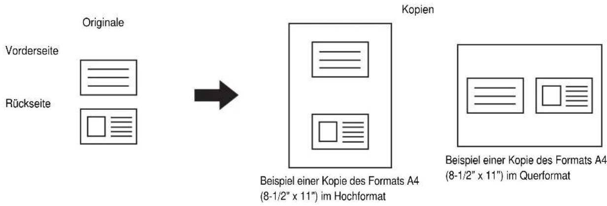 SHARP MX-M354N - KOPIEREN BEIDER SEITEN EINER KARTE AUF EIN BLATT (Kartenbeilage) - 1
