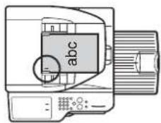 SHARP MX-M364N - Ausrichtung des eingelegten Originals (für die Funktionen "Hefter/Sortier." und "Lochung") - 9