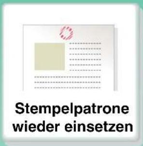 Stempelpatrone wieder einsetzen