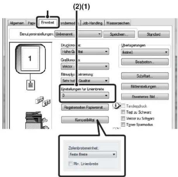 (2)(1) Algemein Paper Erwetelt dendemod Job-Handling Wasserzeichen Denutzereinstellungen Unbenannt Speichern... Standard Drugnom: Hohe Quittat Groffkum: Vektor Bitmaplo: Sehrhalt Einstellungen für Linienbreite 0 Überlagerungen (keine) Bearboten... Schriftalt... Bildersstellungen... Erwerenes Bild... Regeneraten-Papierandt... Kompalibilität Tanderruck: Test zu Schwarz Vektor zu Schwarz Tuner-Spanodus Zeilenbreterieinheit: Feste Brete Min. Linienbrete