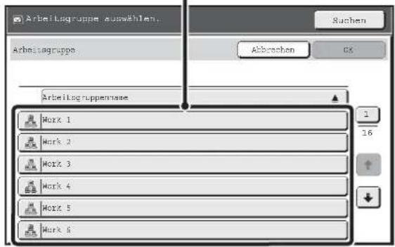 Arbeitagruppe auswählen. Arbeitagruppe Suchen Abbrevien CK Arbeitagruppene Work 1 Work 2 Work 3 Work 4 Work 5 Work 6 1 16