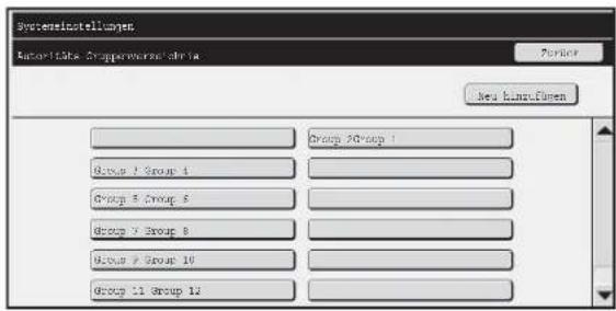 Systemesinstellungen Autoritäts: Gruppeverwerte für 14 Ponder New hanzübersen Group 20-Group 1 Group 1 Group 4 Group 5 Group 6 Group 7 Group 8 Group 9 Group 10 Group 11 Group 12