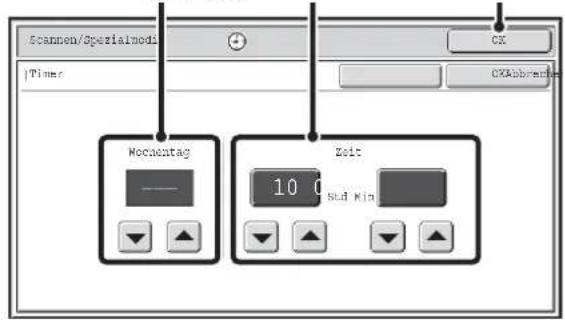 Scanen/Spezialmodi + - |Timer CX CXAbbrevd Mochantag Zelt 10 0 Sud King