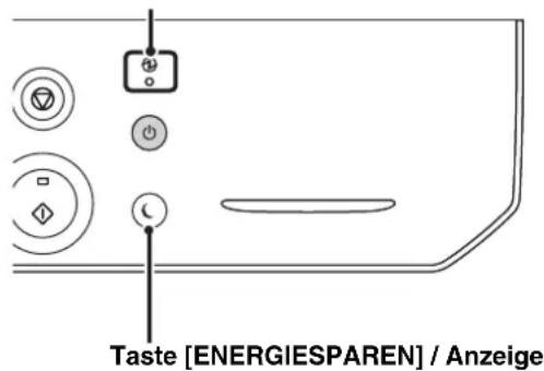Taste [ENERGIESPAREN] / Anzeige