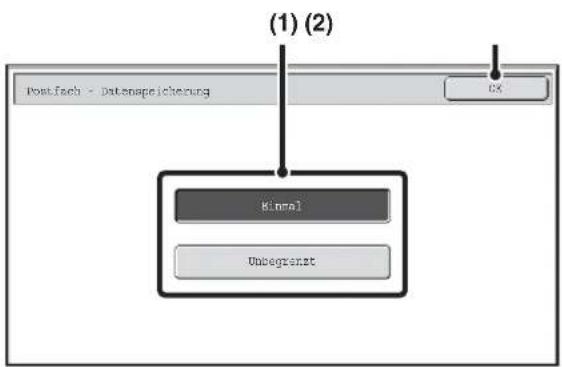 (1) (2) Postfach - Datenapeicherung CS Kinnal Unbegrenzt