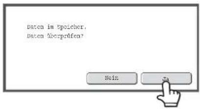 Daten im Speicher, Daten überprüfen? Mein Ja