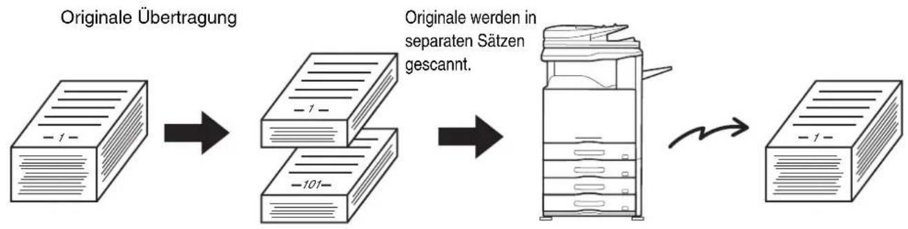SHARP MX-M364N - SENDEN EINER GROßEN ANZAHL VON SEITEN (Auftrag erstellen) - 1