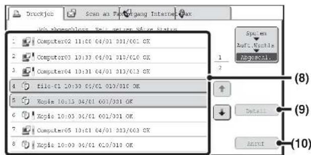 Druckjoc Scan an Pack-Vorgang Internet Fax Web abgeschloss: Split gezer Sfizer Status Computer02 11:00 04/01 001/001 OK Computer03 10:33 04/01 010/010 OK Computer04 10:31 04/01 013/013 OK file-01 10:30 04/01 010/010 OK Xcpie 10:13 04/01 001/001 OK Xcpie 10:03 04/01 001/001 OK Computer05 10:01 04/01 003/003 OK Xcpie 10:09 04/01 010/010 OK
