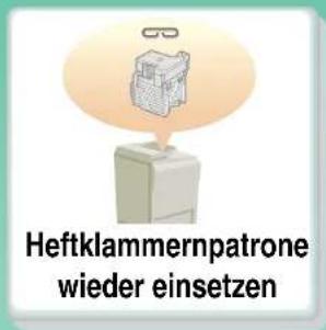 Heftklammernpatrone wieder einsetzen
