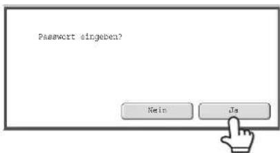 Password eingeben? Mein Ja